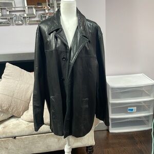 Men's vintage  Oscar, Leopold butter, soft, leather jacket size L (long)